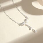 Gardenia Flower Necklace 925 Sterling Silver Tassel Pendant Chain for Women Everyday Wear