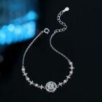 Moissanite Star Bracelet 925 Sterling Silver 1 Carat for Women