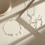 Gardenia Flower Necklace 925 Sterling Silver Tassel Pendant Chain for Women Everyday Wear