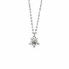 925 Sterling Silver Snowflake Pendant Necklace for Women, Christmas Gift