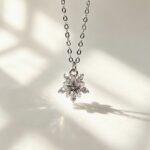 925 Sterling Silver Snowflake Pendant Necklace for Women, Christmas Gift