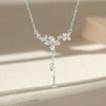 Gardenia Flower Bracelet 925 Sterling Silver Dainty Floral Charm Women Summer Travel Gift for Friend