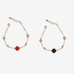 Four Leaf Clover Necklace 925 Sterling Silver Color Changing Double Sided Pendant Dainty Clavicle Chain for Women