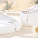 Gardenia Flower Necklace 925 Sterling Silver Tassel Pendant Chain for Women Everyday Wear