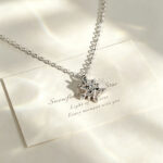 925 Sterling Silver Snowflake Pendant Necklace for Women, Christmas Gift