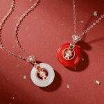 Red Agate Horse Pendant Necklace, 925 Sterling Silver Zodiac Jewelry for Women, Chinese Peace Buckle Charm, 40+5cm Chain