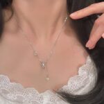 925 Sterling Silver Chinese Coin Pendant Necklace for Women, O-Chain Tassel