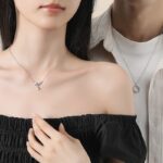 925 Sterling Silver Couple Necklace Set, Kapok and Oak Pendant O-Chain Jewelry for Women Men, Valentine's Day Gift