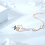Butterfly Hetian Jade Bracelet 925 Sterling Silver for Women