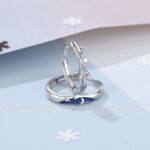 Star Couple Rings in Adjustable 925 Sterling Silver
