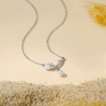 925 Sterling Silver Couple Necklace Set, Kapok and Oak Pendant O-Chain Jewelry for Women Men, Valentine's Day Gift